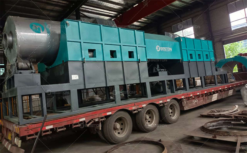 BST-50西班牙橄榄木炭化設備發貨