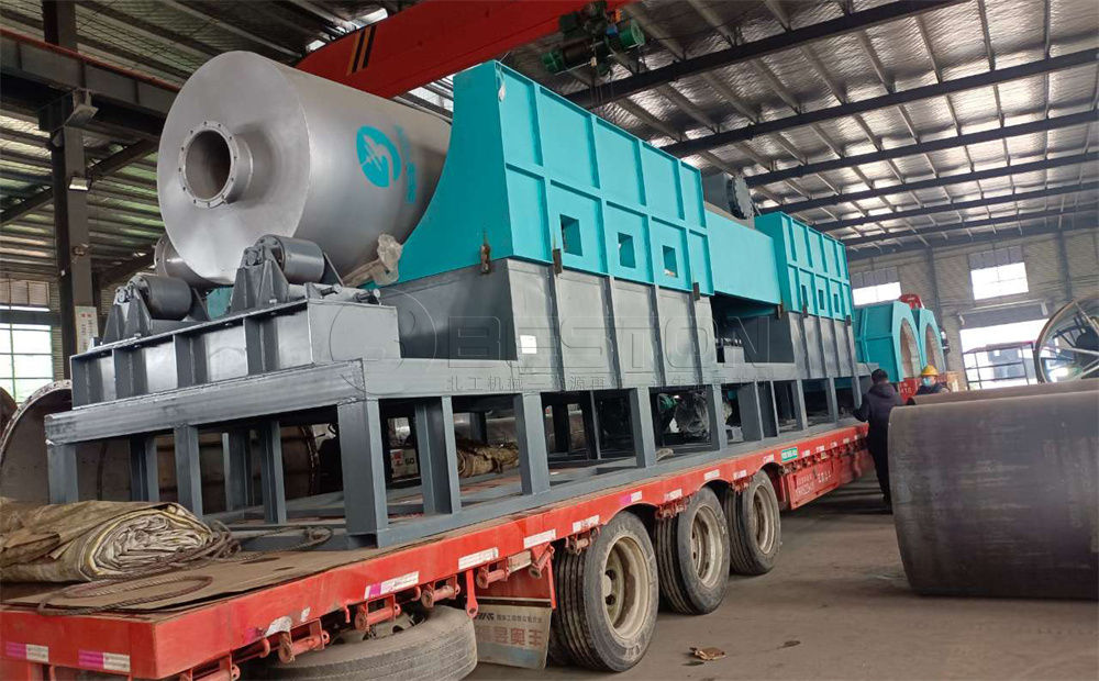 哥倫比亞稻殼炭化設備發貨