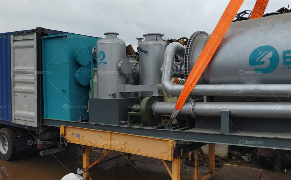 日本BLJ-3廢輪胎煉油設備安裝