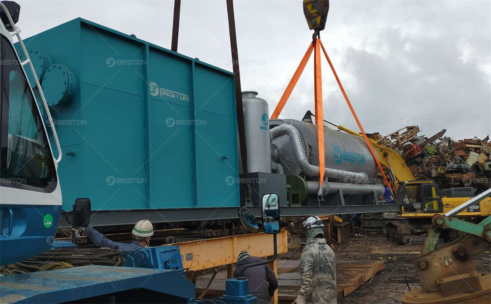 日本BLJ-3廢輪胎煉油設備安裝