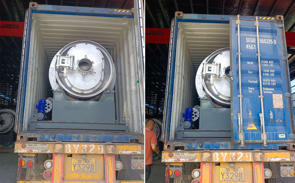 日本BLJ-3廢輪胎煉油設備發貨