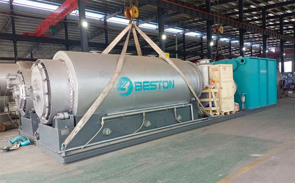 日本BLJ-3廢輪胎煉油設備發貨