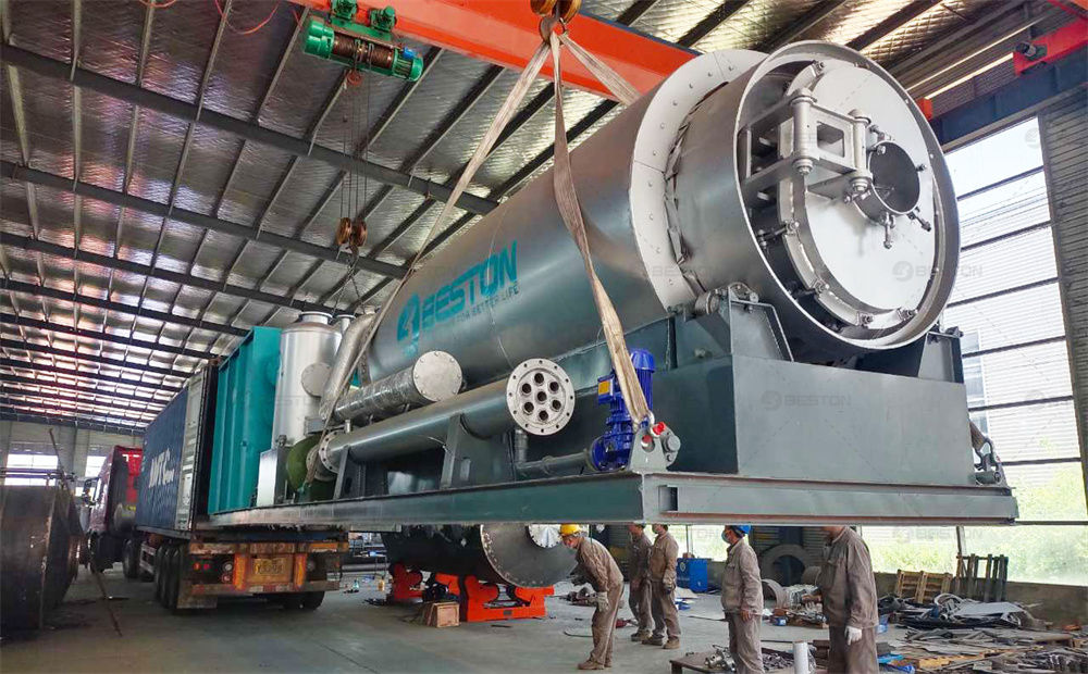 日本BLJ-3廢輪胎煉油設備發貨