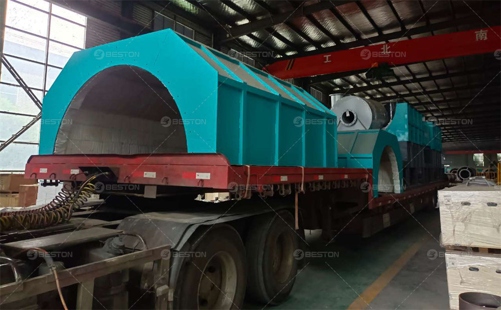 BST-50西班牙橄榄木炭化設備發貨