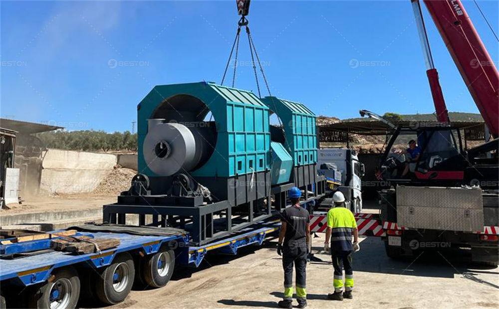 BST-50西班牙橄榄木炭化設備安裝